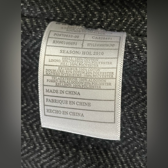 Hurley Military Style Full Zip Winter Jacket ‘Green’ (size mens M) - Picture 7 of 12